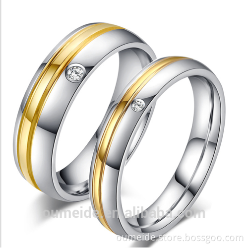 316L stainless steel ring for women high quality fashionable wedding ring
